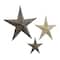 Brown Star Metal Farmhouse Outdoor Wall Décor Set, 3ct.